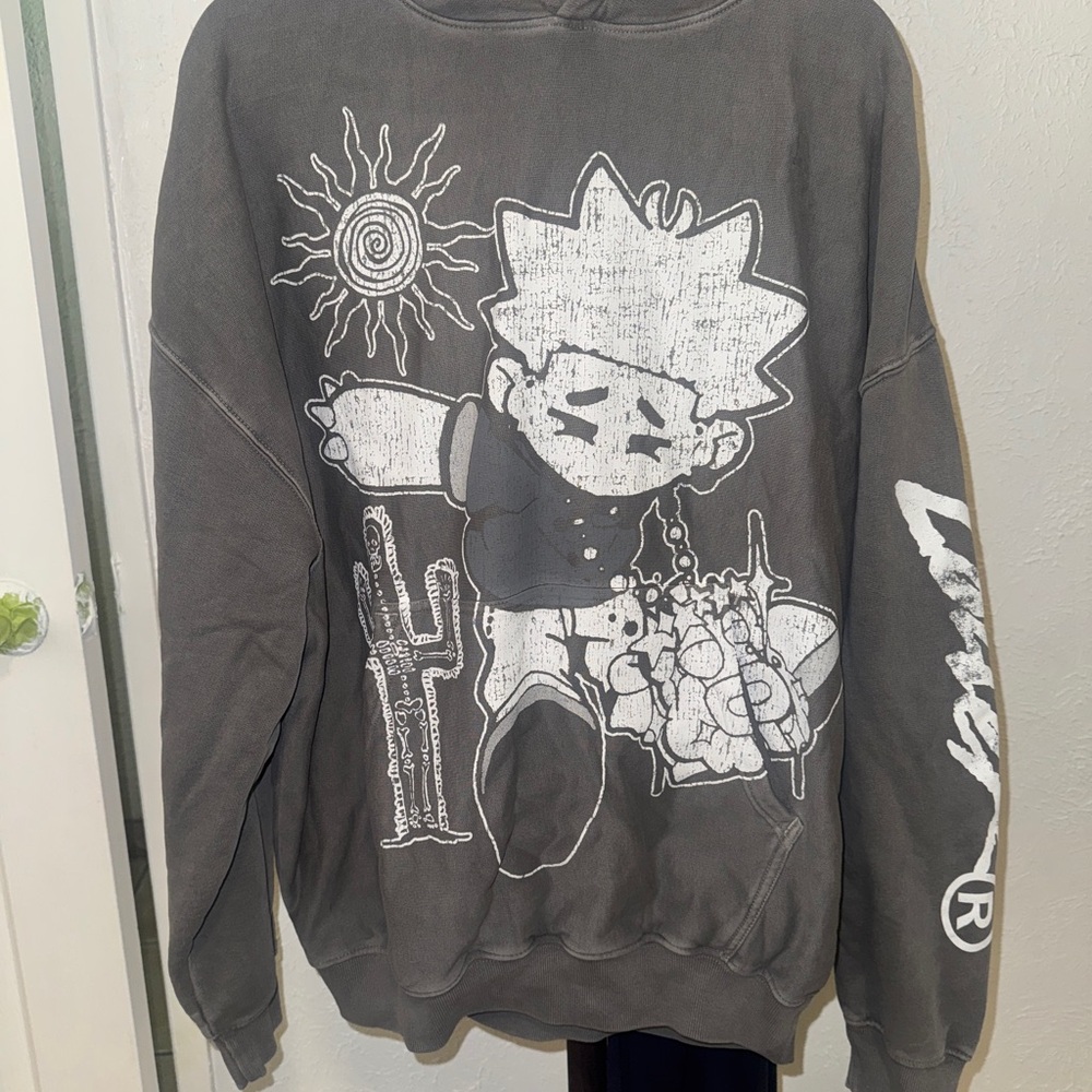 Gray Graphic Men's Sweater